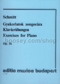 Exercises for Piano, op. 16 for piano solo