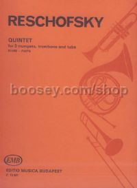Quintet for 3 trumpets, trombone & tuba (score & parts)