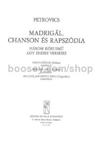 Madrigál, chanson és rapszódia - upper & mixed voices