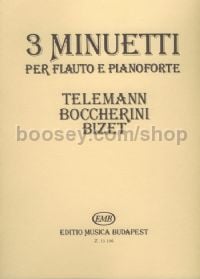 3 Minuetti - flute & piano