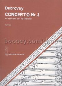 Concerto No. 3 - trumpet & 15 strings (playing score)