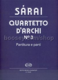 String Quartet No. 3 - string quartet (score & parts)
