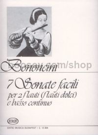 7 Sonate facili - 2 flutes & piano