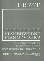Transcriptions II (II/17): Symphonies de Beethoven Nos. 1-4 for piano solo
