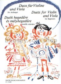 Duets Violin and Viola for Beginners for string duo