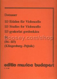 113 Studies for Violoncello, Vol. 4 - cello solo