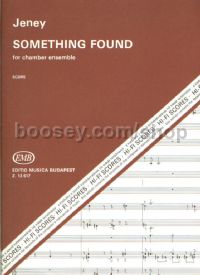 Something Found - chamber ensemble (score)
