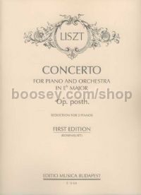 Piano Concerto in Eb major, op. post. - piano solo & reduction