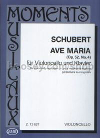 Ave Maria, op. 52, no. 4 for cello & piano