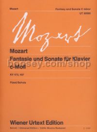Fantasy & Sonata in C minor, K.475, 457 - piano solo