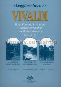 Violin Concerto in A minor, Op. 3, No.6 for string orchestra (score & parts)