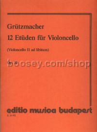 12 Etudes - cello solo (cello 2 ad lib.)