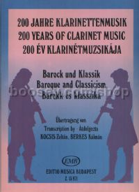 Baroque and Classicism for clarinet & piano
