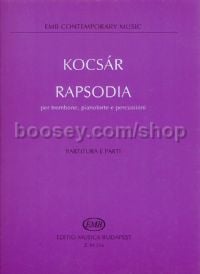 Rapsodia - trombone, piano & percussion (score & parts)
