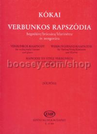Verbunkos rhapsody for violin (or viola or clarinet) & piano (score & parts)