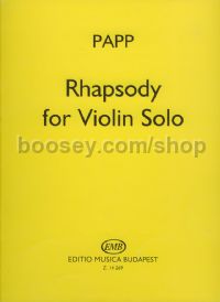 Rhapsody for Violin Solo for violin solo