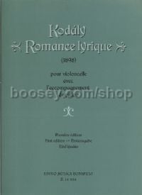 Romance Lyrique (1898) - cello & piano