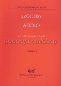 Addio - violin & string ensemble (score)