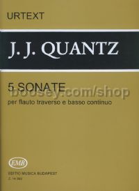 5 Sonatas - flute & piano (score & parts)