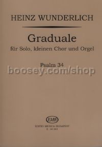 Graduale (Psalm 34) for solo, small choir & organ