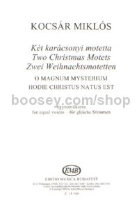 Two Christmas Motets - female voices (SSAA/SMA)