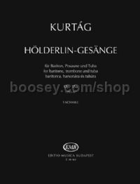 Hölderlin-Gesänge, op. 35a - baritone, trombone & tuba (facsimile)