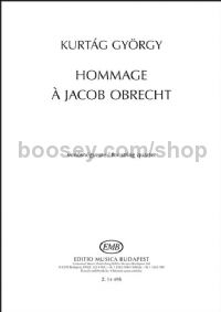 Hommage a Jacob Obrecht - string quartet (playing score)
