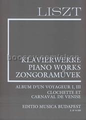Album d'un voyageur I, III Clochette et Carnaval de Venise for piano solo