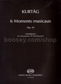 6 Moments Musicaux, op. 44 for string quartet (playing score)