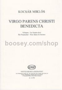Virgo parens Christi benedicta - upper voices (SSA) & triangle (vocal score)
