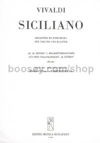 Siciliano - violin & piano