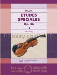 Études Spéciales, Op. 36, I - violin solo