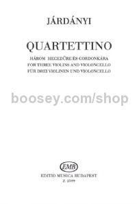 Quartettino - 3 violins & cello (score & parts)