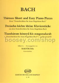 13 Short and Easy Piano Pieces (ed. Bartók) - piano solo