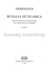 Ruralia Hungarica, op. 32/d - cello & piano