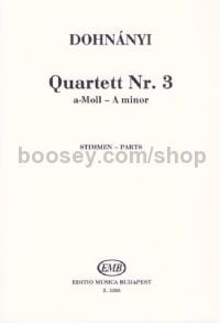 String Quartet No. 3 in A minor - string quartet (set of parts)
