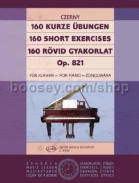 160 Short Exercises, op. 821 - piano solo