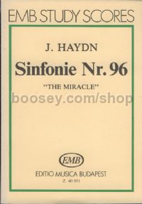 Sinfonie Nr. 96 D-Dur, 'The Miracle' - orchestra (study score)