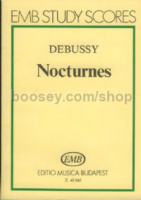 Nocturnes - orchestra (with female voice) (study score)