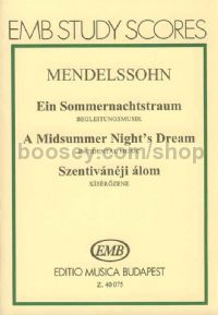 A Midsummer Night's Dream for orchestra (study score)