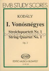 String Quartet No. 1 for string quartet (study score)