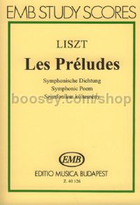 Les Préludes for orchestra (study score)