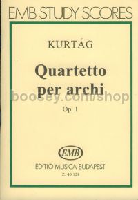 Quartetto per archi, op. 1 - string quartet (study score)