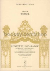 Concertante Pieces - harpsichord or organ & chamber orchestra (score)