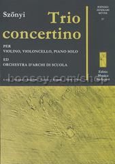Trio Concertino - violin, cello, piano & string orchestra (score & parts)