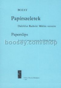 Papírszeletek (Paper Slips) - soprano, clarinet & cello (playing score)