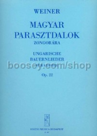 Hungarian Peasant Songs, Op. 22 - piano solo