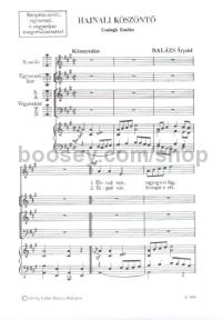 Hajnali koszonto - soprano solo, unison or mixed choir & piano