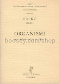Organismi - violin & orchestra (study score)