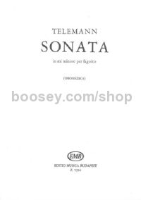 Sonata in E minor - bassoon & piano